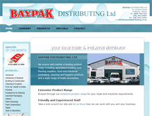 Tablet Screenshot of baypakdistributing.co.nz